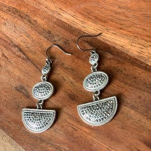 Silver marcasite earrings